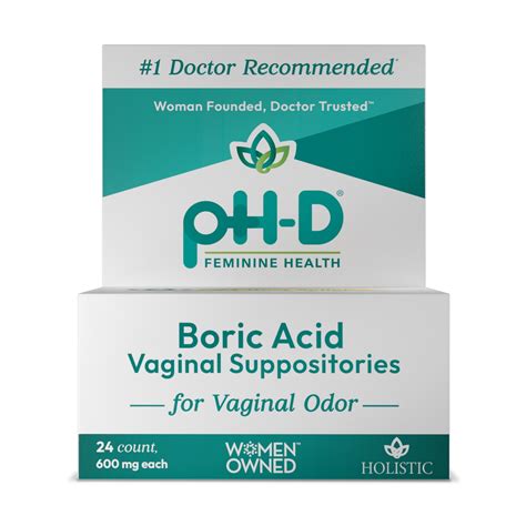 Boric Acid Vaginal Suppositories 